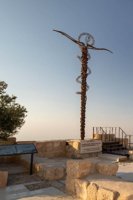 The Steps of a pilgrimage to the  HOLYLAND: Mt. Nebo 2 hours from Jerusalem